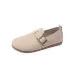 2024 New Retro Bean Shoes Women's Flat Casual Pedal Soft Sole Fashion Single