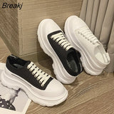 Canvas Shoes Women's 2023 Spring and Summer New Heightened Thick-soled White Shoes Casual Dad Shoes Sneakers