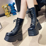 Breakj Boots Small High School Boots Women's Slope And The Bottom Of The New Short Boots Fashion Legs Fine Can Not Bee To Dos