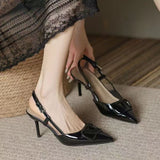 Breakj Women's Spring And Summer Light-Mouthed Wedding Shoes Large-Size Fashion Nude Small Scent Wind And Bag Head V