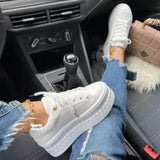 Vulcanized Sports Shoes Casual Outdoor Walking Shoes 2022 Breathable Wedge Heel Women Sneakers Shoes Zapatillas