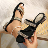 Breakj 2025 Summer New Water Drill Side With Cool Slippers A Word Casual Wear Beach Cold