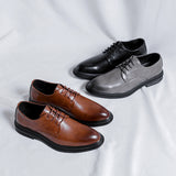 Breakj Size Men's Shoes Direct Sales English Style Business Casual Leather Shoes Summer High Sense Wedding Groom's Shoes