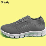 Women Sneakers Slip On Mesh Light Breathable Shoes Woman Walking Platform Comfortable Casual Fashion Female Lace Up Non Slip