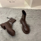 Martin Boots Women's Spring And Autumn 2024 New British Style Boots Internet Celebrities Popular Style Skinny Boots And Short
