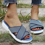 Summer Slippers Casual Ladies Sandals Platform Non-slip Female Shoes Soft Wedge Outdoor Women Slippers Dropshipping