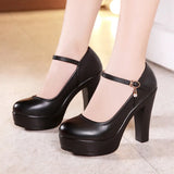 Head 12CM Super High Heels Single Shoes Thick Heels Model Cheongsam Walking Show Shoes Large Size 43 Small Size 32 Professional Working