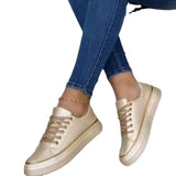 Breakj Thick-Sed Chain Sports Wind Low Help Single Shoes In Front Of Women's Leather With A Set Of Feet Casual Single