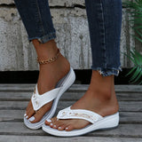 Breakj New Metal Buckle Beach Slippers Women's Casual Sandals