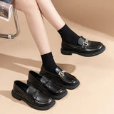 Size 42 Small Leather Shoes Female Niche Design Sense 2024 Spring / Summer New Soft Leather Flat Bottom Office Worker A Foot