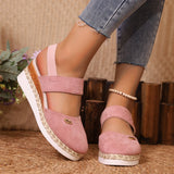Breakj Slope Heel Sandals 2025 Summer New Broadband Head Sandals Women's