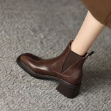 Children Winter Boots Autumn 2024 New Low-Heeled Chelsea Warm Martin Boots Women's Thin