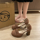 Breakj New Retro British Wind Bow Oceanic Pure Want Small Man Showing High Legs Long High