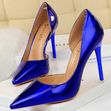 Leather Woman Pumps BIGTREE Shoes New High Heels Shoes Sexy Women Heels Pointed Toe Women Basic Pump Heels Plus Size