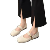 Breakj Single Shoes Women's 2025 Soft-Soled Mary Jane Women's Shoes New Retro French Spring And Autumn Square Head With A Light