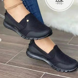 Women Flats Shoes Breathable Mesh Knitted Casual Sneakers Comfort Light Vulcanized Shoes Slip-On Female Footwear