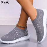 Mesh Sneaker Shoes Women Soft Bottom Flats Non Slip Casual Zapatos Mujer Solid Chaussures Plates Sapatilha