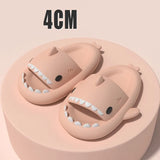 Platform Slippers Women Shoes Summer Slides Cute Shark Couples Beach Shoes Home Indoor 4CM Thick Soles Flip Flops