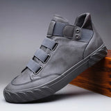 Breakj 9857 Spring And Autumn Men's High Gang Casual Board Shoes Thick-Soled Men's Single