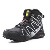 Breakj Outdoor Snow Boots High Help Plus Velvet Hiking Shoes Anti-Slip Thick And Lightweight Climbing Men's Cotton
