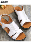 Summer Comfort Shoes of Women Fashion Peep Toe Casual Wedge Sandals Women's Plus Size 43 Platform Ladies