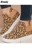 Women's Shoes 2023 Trendy Leopard Non Slip Lazy Shoes Plus Size Flats Women Elastic Band Casual Shoes Loafers Zapatos De