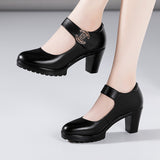 High Heel 12Cm Cheongsam Model Catwalk Shoes Women's Thick Soles Waterproof Platform Silver Round Head Stage Performance Shoes Women's Singles