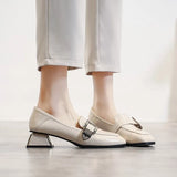 Pumps Chic Strange Heel Ladies Office Casual Shoes Slip-on Butterfly-knot Lacing High Heel Shoes