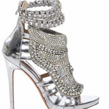 Breakj Water Drill Heavy Industry Fine High Heel Size 47 Banquet High Heel Women Sandals