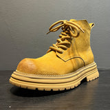 Breakj 2024 New Man British Style Vintage Work Short Boots