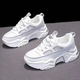 Sneakers White Black Designer Shoes Woman Autumn Winter Chunky Sneakers Fashion Light Dad Shoes Ladies Platform