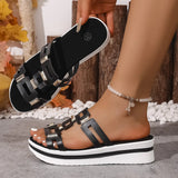 Breakj Slippers Women Wear 2025 Summer New Women's Thick Bottom Fish Mouth Slippers Light