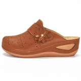Summer Women's Shoes Are Specially Designed For Flower Slope Heel Women's Sandals With Large Size Hollowed-Out Women's
