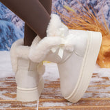Breakj Velvet Thick Snow Boots One Foot Pedal 2025 New Thick-Soled Fur Mouth Warm Large Cotton