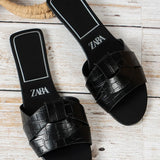 Breakj Large Code 2025 Summer New Women's Slippers Cross-Bottomed Cool And