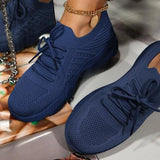 Large Size Flying Woven Sports Shoes Women's Mesh Breathable Casual Women's Single Shoes Running