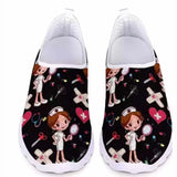 Women's Shoes Shallow Mouth Large Size Casual Single Shoes Women's 43 Round Head Flat-Soled Cartoon Women's Shoes