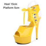 Women 2023 Sexy High Heels Strip Pole Dance Gladiator Plus Size Sandals Fetishism Ankle Strap Sexy Platform Wedding