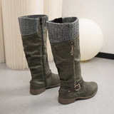 Breakj Code 2025 Autumn And Winter New Thick Side Zipper High-Heeling Women's