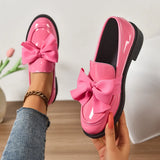 Breakj Card With Bright Leather Shoes In The Spring And Autumn Of 2025 New Bow Princess British Style Single