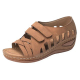 Summer Women Sandals Leather Hook Handmade Ladies Shoe Comfortable Mother Sandals Woman Summer Shoes Plus Size