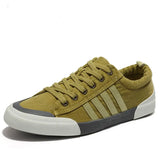 Men Canvas Shoes 2020 Fashion Solid Color Men Vulcanized Shoes Lace-up White Casual Shoes Men