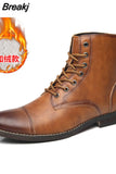Leather Men Chelsea Boots Classic Men Boots Outdoor Warm Leathers Shoes Comfortable Walking Shoes Botas De