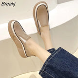 Women's Shoes 2023 Summer New Women's Round Toe Flat Shoes Platform Bottom Fashion All-match Comfortable Thick-soled