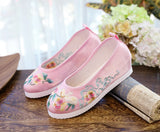 Breakj Shoes Round Head Spring And Autumn Ancient Style Students Embroidered Cloth Shoes Ancient Costume Stage Play Dance Shoes Women's Shoes Single