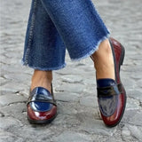 Breakj Summer Wish Casual Round Head Lefu Shoes 40-43 Large-Size Color Set Feet Ladies Single