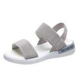 Breakj Sandals Women's Elastic Tension 2023 Summer New Students Wear Fairy Wind Roman Beach Women's Shoes Outside The Flat