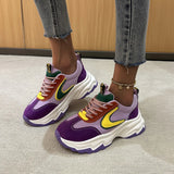 New Spring Daddy Shoes And Women's Color Matching, Breathable Leisure Sports Shoes, Running Shoes With Light And Soft