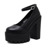 Breakj 2025 New Ultra-High-Heeled Women's Shoes Stage Model Single-Shoe Coarse Night Club DJ Work Shoes Show