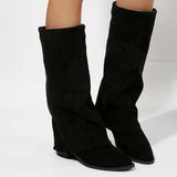 Breakj Coarse And Anti-Slip Skinny And Skinny Boots Women 2025 Autumn And Winter New Wear Soft Bottom To Keep Warm